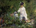 Jeune femme parmi les fleurs Édouard Manet